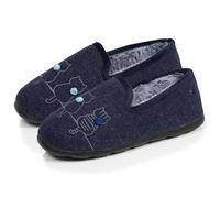 Isotoner Pantofole morbide Mocassini da donna, ultra comode e leggere, comfort tecnologia everywear, blu, 40 EU