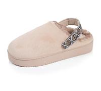 Isotoner Pantofole Mules donna suola piattaforma comfort | Pantofola Suedine muschi complementari per un comfort duraturo e una tenuta ottimale nella vita quotidiana.