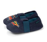 Isotoner Pantofole Pantofole Mocassini ragazzo scamosciato, suola antiderante 31/32