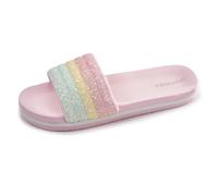Isotoner Pantofole unisex per bambini, ultra confortevoli, facili da indossare, Multico., 26/27 EU