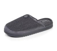Isotoner Pantofole uomo caldo suola comfort dentellata | Pantofola in pile melange complementari per un comfort duraturo e una tenuta ottimale nella vita quotidiana.