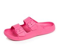 Isotoner Pantolette da donna ultra leggeri, facili da indossare, EU, colore: nero, Rosa, 41 EU