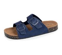 Isotoner Sandali da donna in pelle, con suola sul tallone, Comfort, EU, blu scuro, Blu scuro, 41 EU