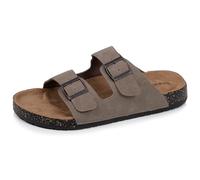 Isotoner Sandali da uomo a doppia flangia, suola interna patch tacco ultra comodi, EU, grigio, 42 EU