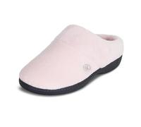 isotoner Women's Classic Hoodback W Memory Foam Slip on Slipper, Peony, Small / 6.5-7 M US