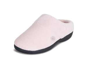 isotoner Women's Classic Hoodback W Memory Foam Slip on Slipper, Peony, Small / 6.5-7 M US