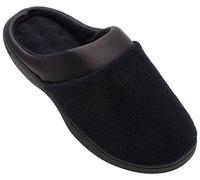 Isotoner - Zoccolo Microterry da donna, nero, 38,5/39 EU, Nero, 39.5/40 EU