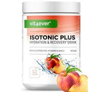 Isotonic Plus Drink - 1050 g Bevanda isotonica in polvere - con carboidrati, elettroliti, vitamine e maca - Formula idratante e rigenerante - vegana (Peach Iced Tea)