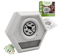 ISOTRONIC Deterrente per animali | Repellente a ultrasuoni con flash luminoso di notte | Regolabile individualmente | Protezione contro topi, ratti, uccelli, gatti e procioni