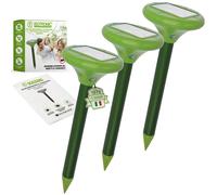 ISOTRONIC Deterrente per talpa con LED | Repellente a energia solare | Set di 3
