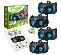 ISOTRONIC Dissuasore per animali a energia solare con luce blu, contro animali s