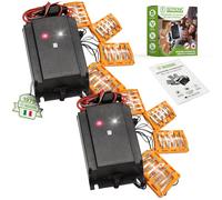 ISOTRONIC repellente martore auto 12V alta tensione LED ultrasuoni impermeabile CAN-BUS 2 pezzi efficace difesa stop roditori vano motore sicurezza protezione veicolo professionale