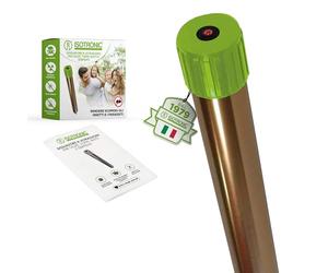 ISOTRONIC Repellente per talpe per allontanare talpe, arvicole e serpenti - Dispositivo a batteria con punta da terra per il giardino - Area di copertura effettiva 1.250 m² (1 unità)