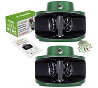 ISOTRONIC Repellente per topi, repellente per topi | Procioni, scarafaggi a ultrasuoni | Repellente elettronico per casa, cantina, giardino | senza prodotti chimici 2 pezzi