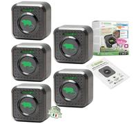 ISOTRONIC Repellente per topi | Spina a ultrasuoni | Dissuasore per roditori | Con luce notturna | Senza veleno e sostanze chimiche | Sicuro per persone e animali domestici | Confezione da 5