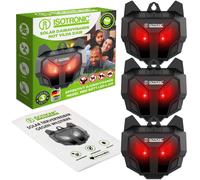 ISOTRONIC Repellente Solare Animali Selvatici LED Rosso, Dissuasore per Procioni