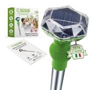 ISOTRONIC Repellente solare per animali domestici per respingere gatti, cani, volpi e procioni - Spaventapatici per gatti da giardino - Spaventapi per cani con raggio d'azione di 40 m² (1 pezzo)