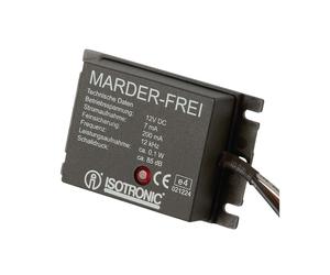 Isotronic, Repulsore a ultrasuoni per esterno per martore 85dB 12kHz 12V, Nero