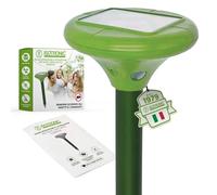 ISOTRONIC Deterrente per talpa con LED | Repellente a energia solare | Set di 3 | Dissuasore a ultrasuoni con picchetto per terra | Protezione contro talpe, serpenti, arvicole e formiche