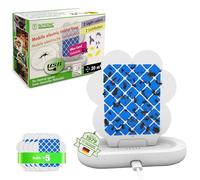 ISOTRONIC Trappola portatile per insetti volanti, trappola per mosche della frutta per interni, luce per insetti da infilare, trappola per zanzare, trappola per tarme, inodore, dispositivo + ricariche