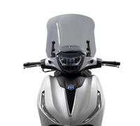 ISOTTA CUPOLINO CON ATTACCHI per PIAGGIO BEVERLY 300-400 HPE 2021 FS - Fumè scuro 3MM Vetro Motocicletta