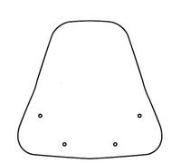 Parabrezza Isotta Classic 670x695x3 Per Sym Hd Evo 200 2010 > 2017