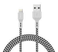 ISOUL Cavo Lightning USB iPhone chargeur câble de données, 6.5ft/2 Meter nylon tressé USB Cordon pour iPhone XS/Max/XR/X/10/8 7 plus/6S 6 Plus, iPad Air/Pro/mini, iPod [Fast synchronization & Carica]