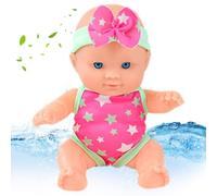 ISOYTERO Bambola per Neonati per Neonato Impermeabile Bambola da Bagno Galleggiante Baby con Giunti mobili