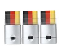 ISOYTERO Volto Vernice Stick 3PCS Bandiera Tedesca patriotica Vernice per Il tifo Nero e Giallo Makeup Stick per Gioco di Calcio, Eventi Sportivi