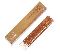 ISPALLA® - Bastoncini di incenso Palo Santo rosa, 10 pezzi, per romanticismo e legame emotivo, fatti a mano in Perù, 100% naturali e vegani