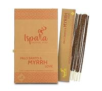 ISPALLA - Incenso in Stick - Bastoncini d'Incenso organici dal Perù - ca. 10 Sticks a Confezione (PALO SANTO E MIRRA)
