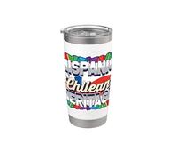 Ispanico cileno Heritage Pride E Cultura Cile Bicchiere termico in acciaio inox doppia parete