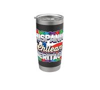 Ispanico cileno Heritage Pride E Cultura Cile Bicchiere termico in acciaio inox doppia parete