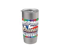 Ispanico cileno Heritage Pride E Cultura Cile Bicchiere termico in acciaio inox doppia parete