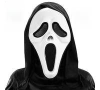 ISparbox Ghostface - Maschera per Halloween, Halloween, costume da donna, in lattice naturale, adatta per feste e brividi