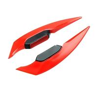 iSpchen 2PCS Alette per carenatura per moto, Alette per moto Kit per ala aerodinamica Adesivi per ala di vento fissa Decorazione universale per la maggior parte degli scooter Moto elettriche