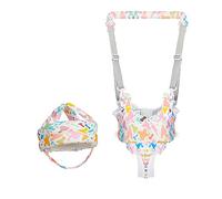 iSpchen Imbracatura di Sicurezza per Bambini, Redini Primi Passi Detachable Camminare Assistente Regolabile per Bambino Cintura Protettiva per 8-24 mesi(Cintura bimbo + cappellino anticaduta) tipo 1