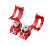 Ispec - Supporto per leva del cambio, compatibile con BL M8000 M7000 e SRAM X01, livello del freno, 1 paio, colore: rosso