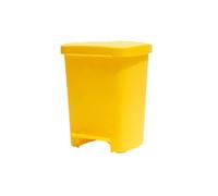 Ispessito Giallo Ospedale Pattumiera Piede Piede sulla Diagnosi E Trattamento Raccolta Sporco Clinica Rifiuti Pattumiera Piede, Yellow, 30L