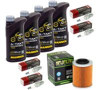 Ispezione 4L Olio Set per Aprilia RSV 1000 Mille 1998-2000 Filtro Candela