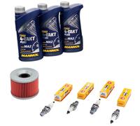 Ispezione Olio 3L per Yamaha FZR 1000 Genesis 3LE 1989-90 Set Filtro Candele