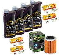 Ispezione per Aprilia Rst 1000 Futura Pw 2001-2004 Set Olio 4L Filtro Candela