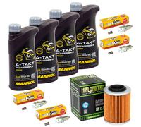 Ispezione per Aprilia RSV 1000 Mille Tuono 2001-05 Set Olio 4L Filtro Candela