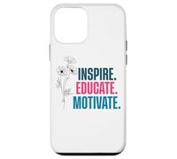 Ispira Educare Motivare Parole Floreali Custodia per iPhone 12 mini