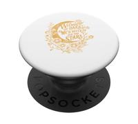 Ispirational Celestial Moon, Star Cite, Edgar Allan Poe PopSockets PopGrip Adesivo