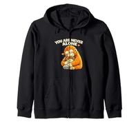 Ispirational Monkey Hugging Little Boy Comfort Felpa con Cappuccio