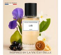 Ispirato a La Vie Est Belle - Collection Intense LVB - Eau de parfum da donna 50ML Nota di testa: Iris Pallida, Ribes Nero, PeraNota di cuore: Iris, Gelsomino, Fiore d'arancioNote di fondo: Pralina, V