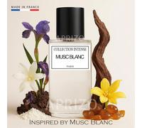 Ispirato a Musc Blanc - Collection Intense Musc Blanc 50ml Eau de parfum unisex - Nota di testa: muschio, talcato- Nota di cuore: Fiore bianco, Iris, Terroso- Nota di fondo: Legnosa, Dolce- Contiene a