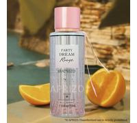 Ispirato a Victoria's Secret Bombshell - Party Dream Rouge 250 ml Fragrance Mist Nota di testa: mandarino, ananas, fragola, frutto della passioneNota di cuore: gelsomino, bacche rosse, mughetto, peoni