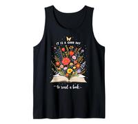 Ispirazionale È Un Buon Momento per Leggere Book Lover Floral Canotta